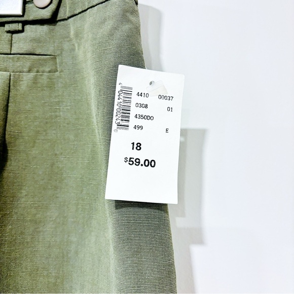 CLÉO – Khaki green straight-leg pants | Size 18 * - Picture 6 of 6